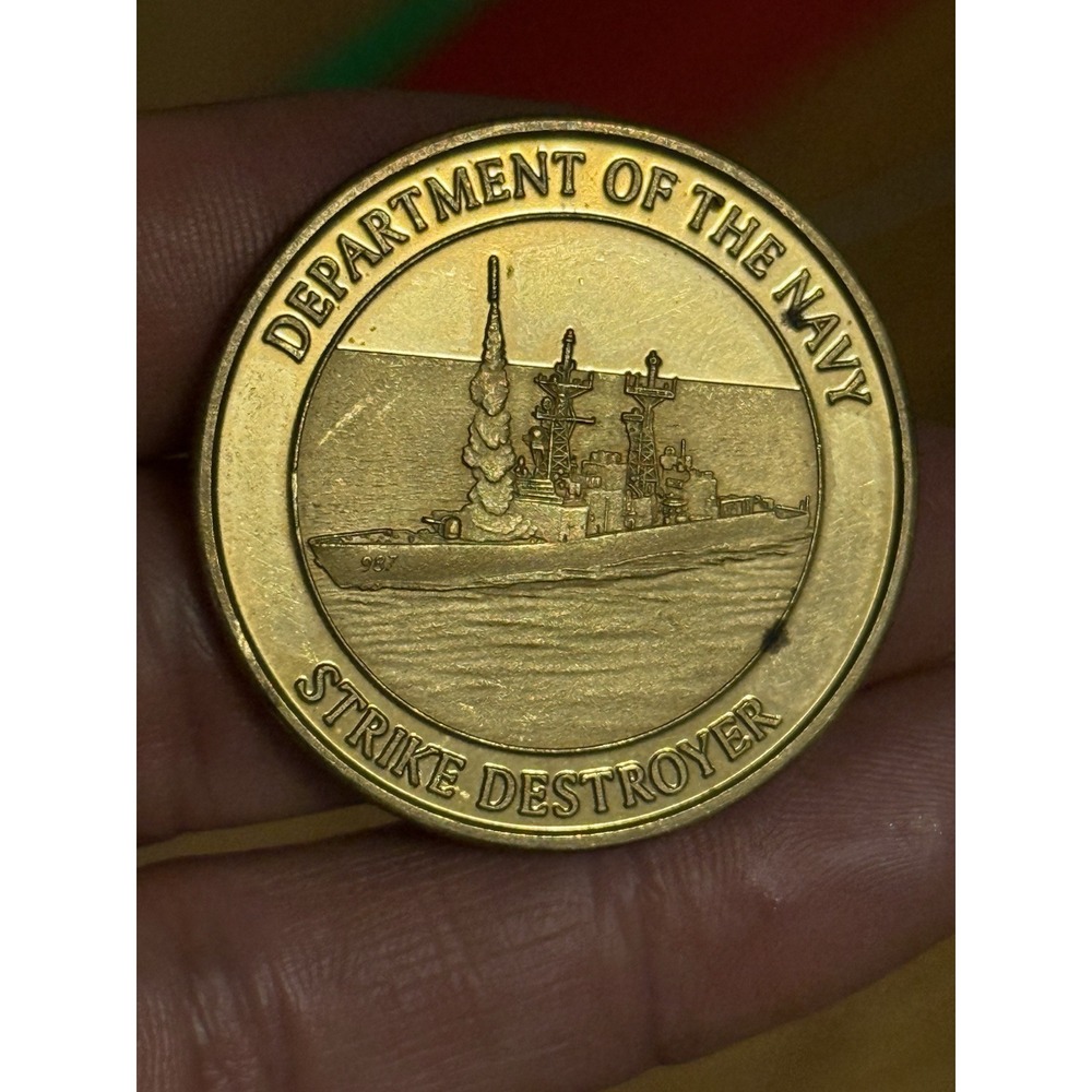 US Navy USS Elliot DD-967Full  Challenge Coin